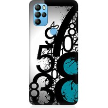 Teknomeg General Mobile GM21 Pro Uyumlu Sayısal Karmaşa  Desenli Silikon Kılıf