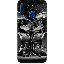 Teknomeg Huawei Honor 20 Lite Uyumlu Davul Seti  Desenli Silikon Kılıf