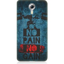 Teknomeg General Mobile Discovery 4g Uyumlu No Pain, No Gain  Desenli Silikon Kılıf