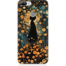 Teknomeg Huawei Honor 9 Lite Uyumlu Yalnız Kadın  Desenli Silikon Kılıf