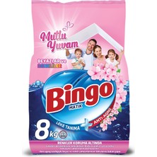 Bingo Matik Toz Çamaşır Deterjanı 24 kg Beyazlar ve Renkliler 159 Yıkama Mutlu Yuvam