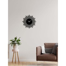 Artroya Ritim Metal Duvar Saati A  -Ev Dekorasyon - 50 X 50 - Cm - Siyah - Clock-125