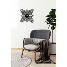 Artroya Olimpik Metal Duvar Saati -Ev Dekorasyon - 50 X 51 - Cm - Siyah - Clock-022