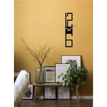 Artroya Modern Art Metal Duvar Saati   -Ev Dekorasyon - 10 X 10 - Cm - Siyah - Clock-089