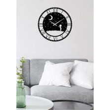Artroya Happykid Duvar Saati -Ev Dekorasyon - 40 X 40 - Cm - Siyah - Clock-037