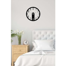 Artroya Clasic Metal Duvar Saati -Ev Dekorasyon - 40 X 40 - Cm - Siyah - Clock-196