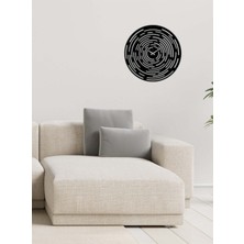 Artroya Serisi Metal Duvar Saati  -Ev Dekorasyon - 50 X 50 - Cm - Siyah - Clock-075