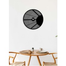 Artroya Modern Duvar Saati -Ev Dekorasyon - 50 X 50 - Cm - Siyah - Clock-024