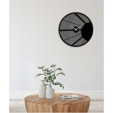 Artroya Modern Duvar Saati -Ev Dekorasyon - 50 X 50 - Cm - Siyah - Clock-024