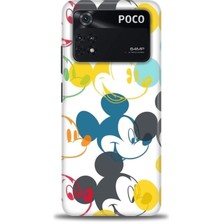 Xiaomi Poco M4 Pro 4g Kılıf Hd Baskılı Kılıf - Renkli Mickey Mouse + 9h Nano Ekran Koruyucu