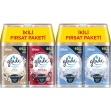 Glade Oda Kokusu Otomatik Sprey Yedek 269ml (4 Lü Set) Ipeksi Vanilya, Çiçek - Temiz Çarşaf Karma