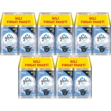 Glade Oda Kokusu Otomatik Sprey Yedek 269ml (10 Lu Set) Temiz Çarşaf Ferahlığı (5pk*2)