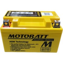 Motobatt Quadflex 2 Kutup 12V 7AH 105 Cca Akü MBTX7ABS