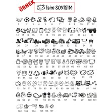 Kıyafet Kaşesi Penguen Temalı Öğrenci Kaşesi / Kıyafet Etiketi / Kumaş Kıyafet Kaşesi