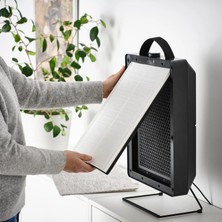 Ikea "Lotr®" Förnuftıg Hava Temizleyici, Siyah, Gaz Temizleme Filtreli