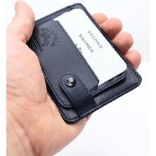 Willpolo 51 Deri Büyük Boy Kartlık Para Bölmeli Şeffaf Kimlik Bölmeli Deri Kartlık Cüzdan