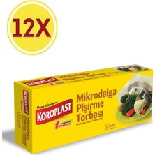 Koroplast Mikrodalga Pişirme Torbası 24 x 21.5 cm 10 Lu x 12 Paket