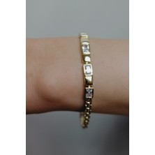 Ayışığı Xuping  Gold Taşlı Bileklik