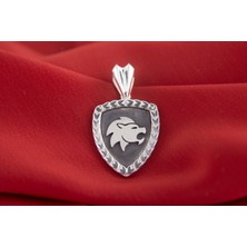 Giby Jewel Aslan Burcu 925 Ayar  Gümüş Madalyon Kolye Ucu