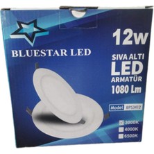 Bluestar LED 12W Sıva Altı LED Armatür 1080LM Bps 3412 3000K Mavi Kutu