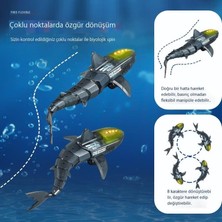 Deming 2.4g Uzaktan Kumandalı Köpekbalığı Şarj Edilebilir, Suya Taşınabilir, Sallanan Işık, Çocuklar Için Parlayan Köpekbalığı Modeli Uzaktan Kumandalı Tekne (Yurt Dışından)