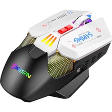 Mekanik Rgb Makro Çözünürlüklü Kablosuz Kablolu Çift Modlu Oyun Faresi (Yurt Dışından)