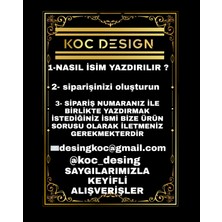 Koç Design Kişiye Özel Çift Taraflı Isimlik Sevgili Arkadaş Eş Sürpriz Hediyelik Eşya