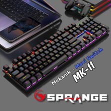 Sprange Mk-11 Mekanik Gaming Klavye - Blue Switch - RGB Aydınlatmalı -Kablolu