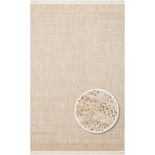 Eko Halı Joy 03 Beige Hav Toz Vermeyen Etnik Desenli Halı