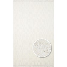 Eko Halı Joy 02 White Hav Toz Vermeyen Etnik Desenli Halı