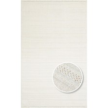 Eko Halı Joy 01 Beyaz Etnik Desenli Halı