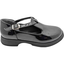 Çiğdem Kundura Dazzlesole Kadın Suni Rugan Deri Babet - Dazzlesole - Siyah-Rugan - 40