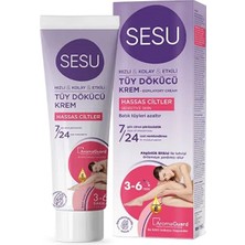 Sesu Hassas Ciltler Tüy Dökücü Krem 100 ml x 3 adet