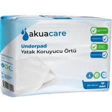 Akuacare Hasta Alt Açma Yatak Koruyucu Örtü 60*90 Cm 150 Adet (5pk*30)