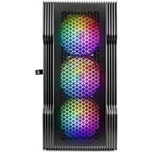 1st Player Trılobıte T3 Siyah 600W 80+ Raınbow 4X12CM Fan Temperli Cam Mesh USB 3.0 M-Atx Kasa