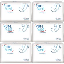 Pure Med  Hasta Bezi Bel Bantlı Tekstil Yüzey Xl Extra Large 180 Adet (6pk*30)