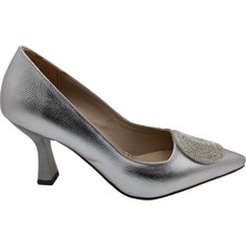 Çiğdem Kundura Rosella Heels Kadın Abiye Stiletto - Rosella Heels - Gümüş - 40