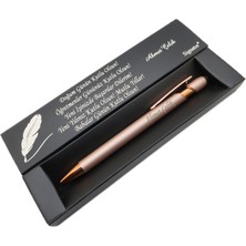 Signator® C418 Mat Saten Rose Gold Tükenmez Kalem | Isme Özel Kalem | Hediyelik Kalem