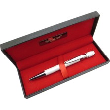 Signator® T617 Beyaz Krom Tükenmez Kalem | Isme Özel Kalem | Hediyelik Kalem