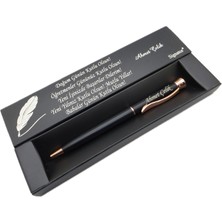 Signator® C405 Mat Siyah Rose Gold Tükenmez Kalem | Isme Özel Kalem | Hediyelik Kalem