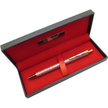 Signator® T669 Simli Açık Pembe Tükenmez Kalem | Isme Özel Kalem | Hediyelik Kalem