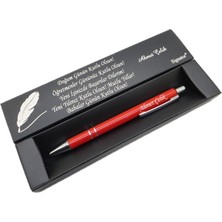 Signator® C445 Parlak Kırmızı Krom Tükenmez Kalem | Isme Özel Kalem | Hediyelik Kalem