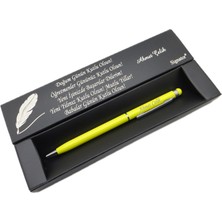 Signator® C510 Slim Papatya Krom Tükenmez Kalem | Isme Özel Kalem | Hediyelik Kalem