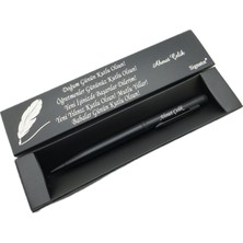 Signator® C529 Slim Mat Siyah Tükenmez Kalem | Isme Özel Kalem | Hediyelik Kalem