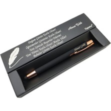 Signator® C462 Mat Siyah Rose Gold Tükenmez Kalem | Isme Özel Kalem | Hediyelik Kalem