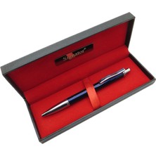 Signator® T585 Mavi Krom Tükenmez Kalem | Isme Özel Kalem | Hediyelik Kalem