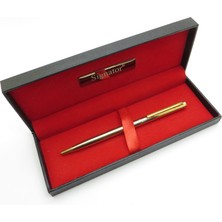Signator® T616 Slim Gold Krom Tükenmez Kalem | Isme Özel Kalem | Hediyelik Kalem