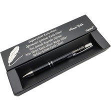 Signator® C437 Parlak Siyah Tükenmez Kalem | Isme Özel Kalem | Hediyelik Kalem