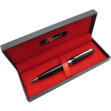 Signator® T484 Siyah Krom Tükenmez Kalem | Isme Özel Kalem | Hediyelik Kalem