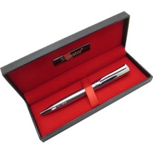 Signator® T523 Parlak Krom Desenli Tükenmez Kalem | Isme Özel Kalem | Hediyelik Kalem